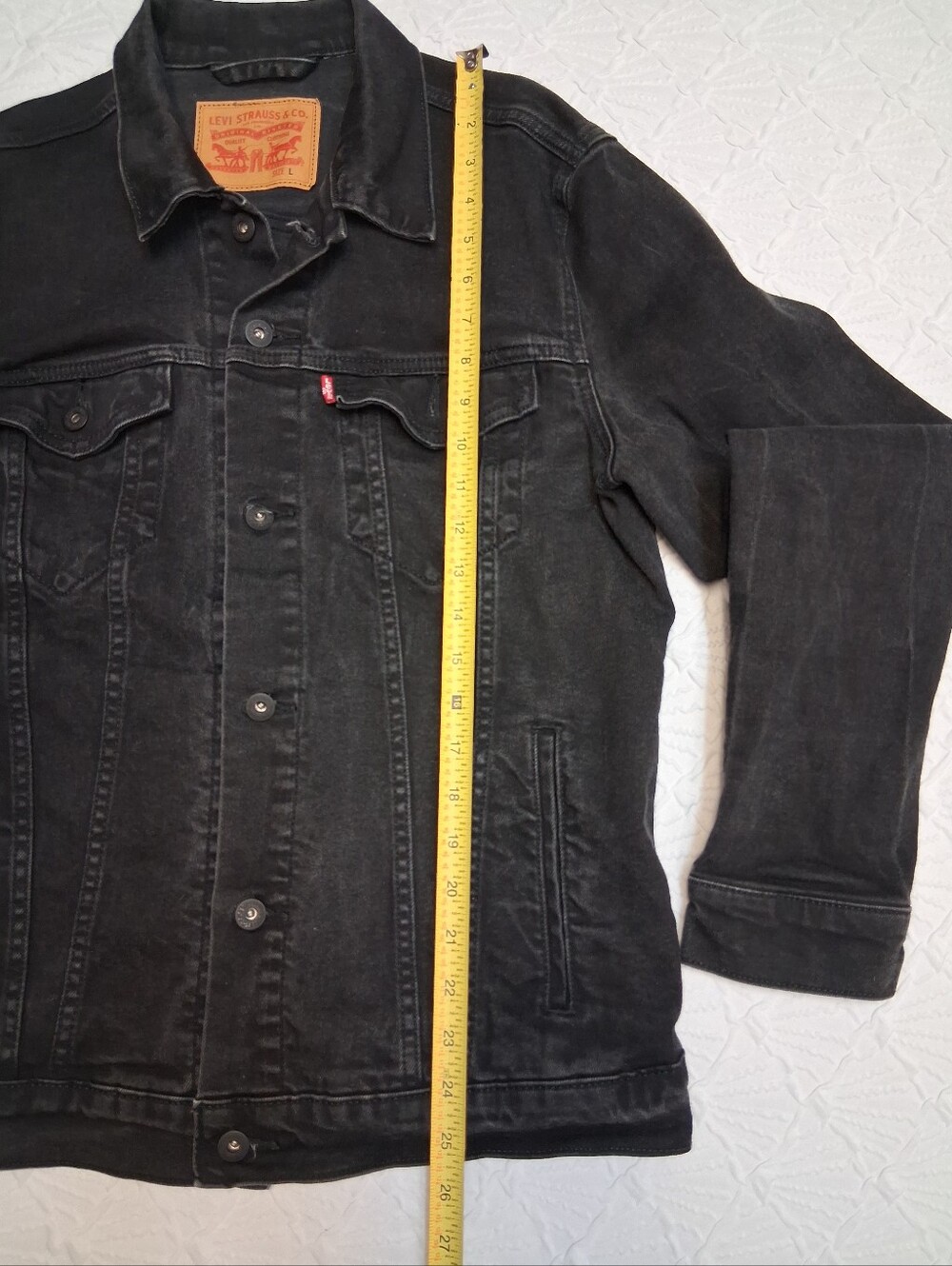 Levi's Black Denim Jacket - Picture 7 of 16